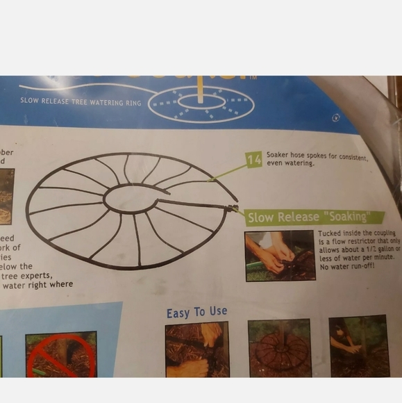 Nelson Tree Soaker Slow Release Tree Watering Ring, 1-3" Diameter, New - Picture 5 of 6